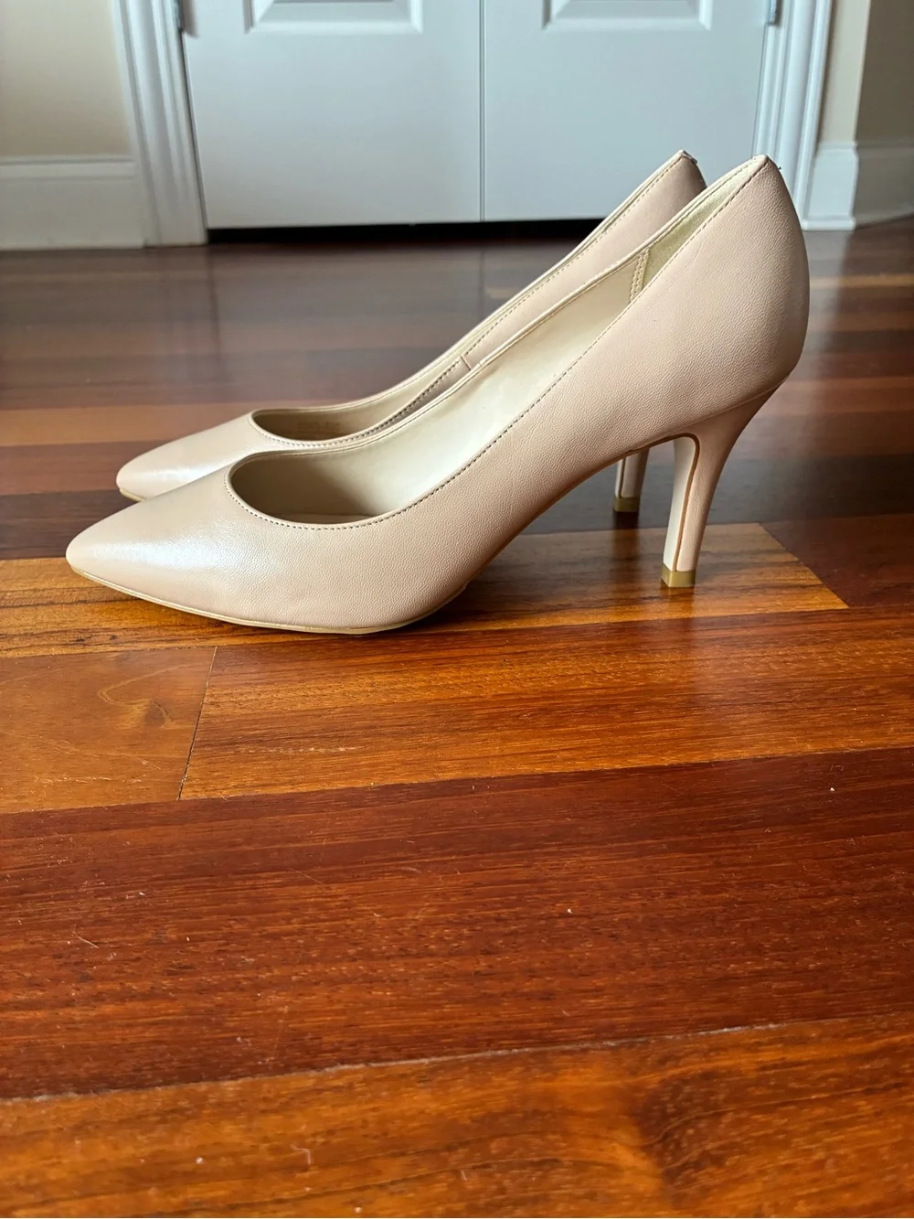 Never Been Worn! Cole Haan Nude Pointed-Toe Leather Pumps 3” Heel